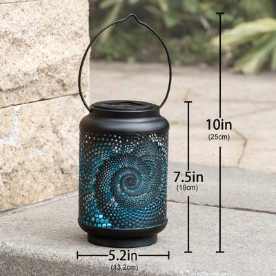 Contemporary Creative Solar Waterproof Iron Cylinder Starry Sky Light LED Lawn Light For Garden