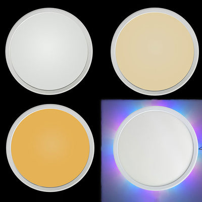 Modern Minimalist ABS Round Intelligent LED Flush Mount Ceiling Light