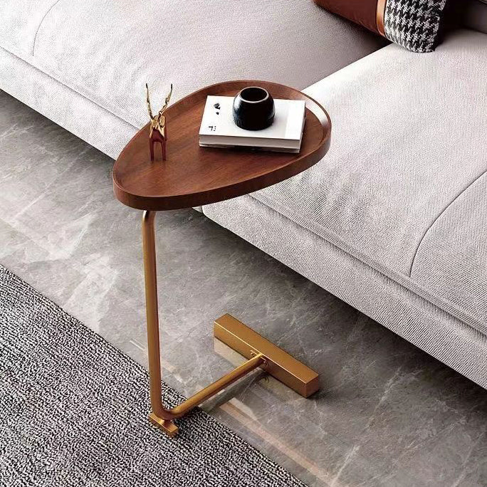 Contemporary Simplicity Water Drop Shape Iron Frame End Table For Living Room