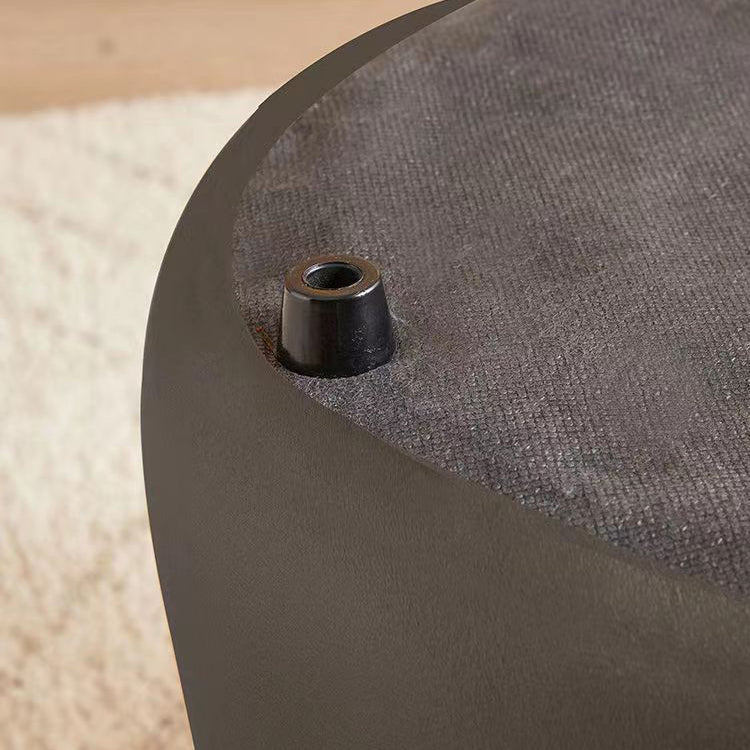 Contemporary Simplicity Cylinder Fabric Pouf Low Stool For Living Room