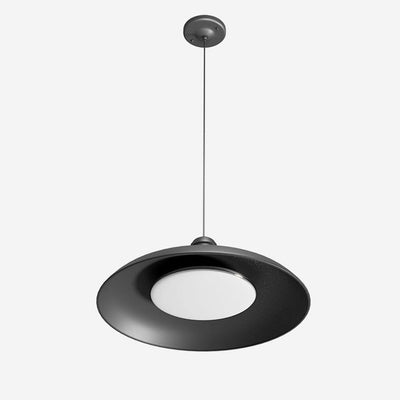 Contemporary Scandinavian Waterproof Carbonized Steel Round 1-Light Pendant Light For Outdoor Patio