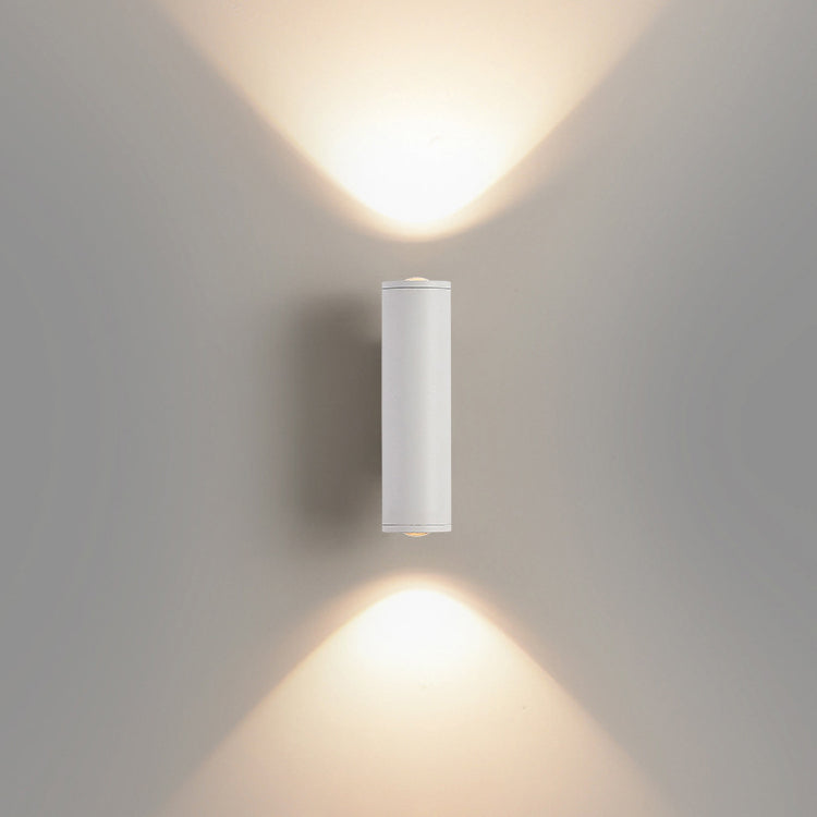 Modern Minimalist Cylinder Iron Aluminum LED Wall Sconce Lamp For Bedroom