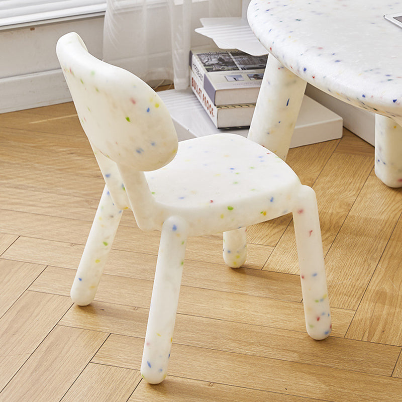 Contemporary Nordic Square Plastic Cartoon Low Stool For Living Room