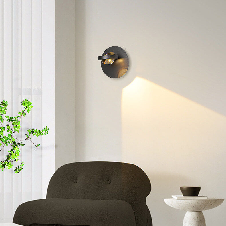 Applique murale LED nordique Simple en aluminium géométrique carré rond en fer 