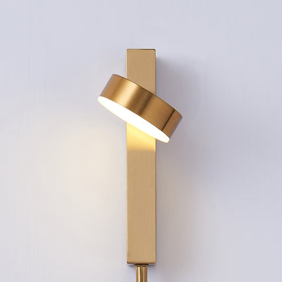 Modern Minimalist Long Aluminum Iron Acrylic LED Wall Sconce Lamp For Bedroom