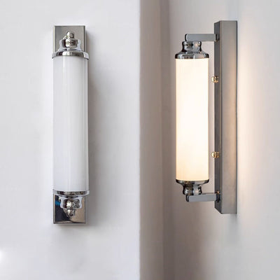 Nordic Minimalist Electroplated Iron Cylinder LED Wall Sconce Lamp