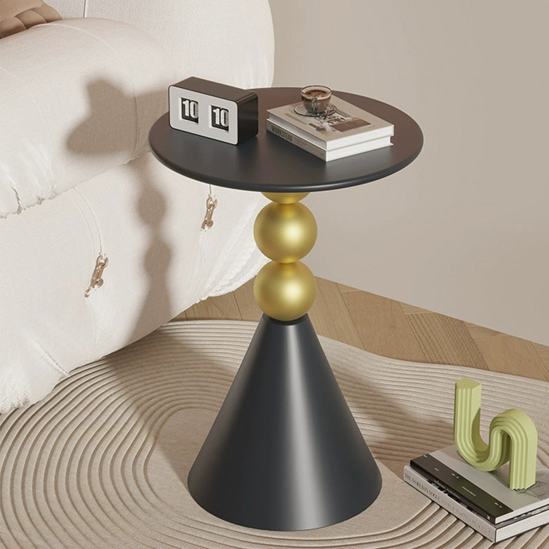 Modern Minimalist Round Iron Metal Coffee Table For Living Room