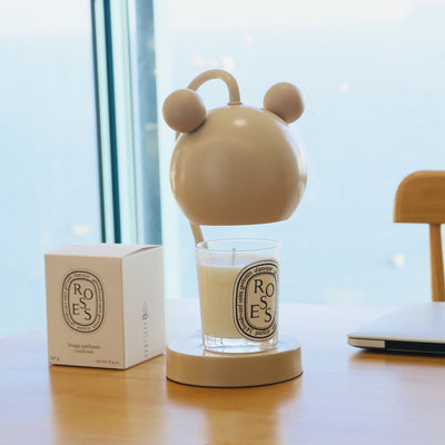 Lampe de table moderne à 1 lumière avec matériel de souris de dessin animé, cire fondue d'aromathérapie 