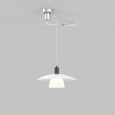 Nordic Modern Aluminum Dome Rocker Arm 1-Light Pendant Light