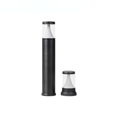 Modern Minimalist Solar Cylindrical Aluminum LED Lawn Landscape Light For Garden