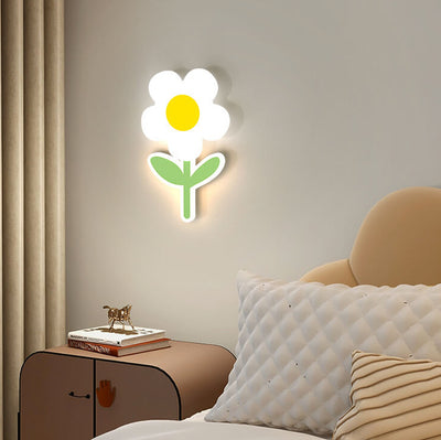 Modern Minimalist Iron Sunflower Acrylic LED Wall Sconce Lamp