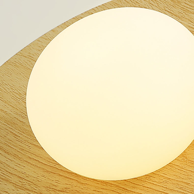 Contemporary Scandinavian Metal PE Round Ball LED Flush Mount Ceiling Light For Hallway