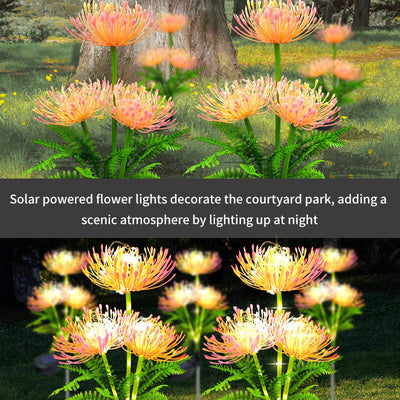 Contemporary Creative Imitation Sunflower LED Solar Lawn Insert Light For Outdoor Patio