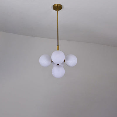 Contemporary Creative Moon Orb Iron PLA 5/13 Light Chandelier For Living Room