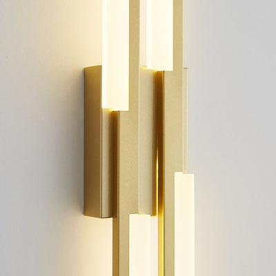 Modern Minimalist Vertical Bar Acrylic Iron LED Wall Sconce Lamp For Living Room