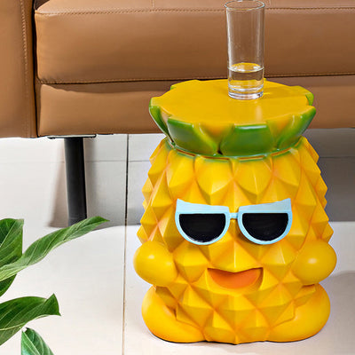 Contemporary Creative Pineapple Design Resin Coffee Table For Living Room