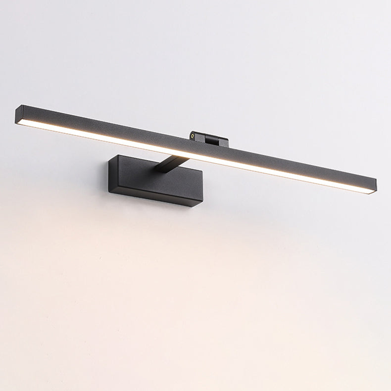 Modern Minimalist Long Iron Aluminum PC LED Vanity Light Wall Sconce Lamp For Bathroom