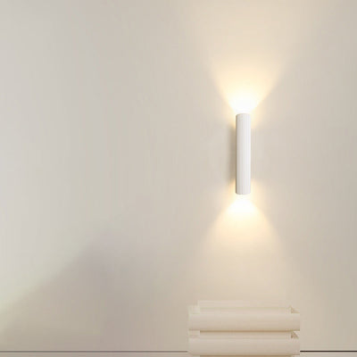 Modern Minimalist Aluminum Roman Column Design Iron LED Wall Sconce Lamp For Living Room