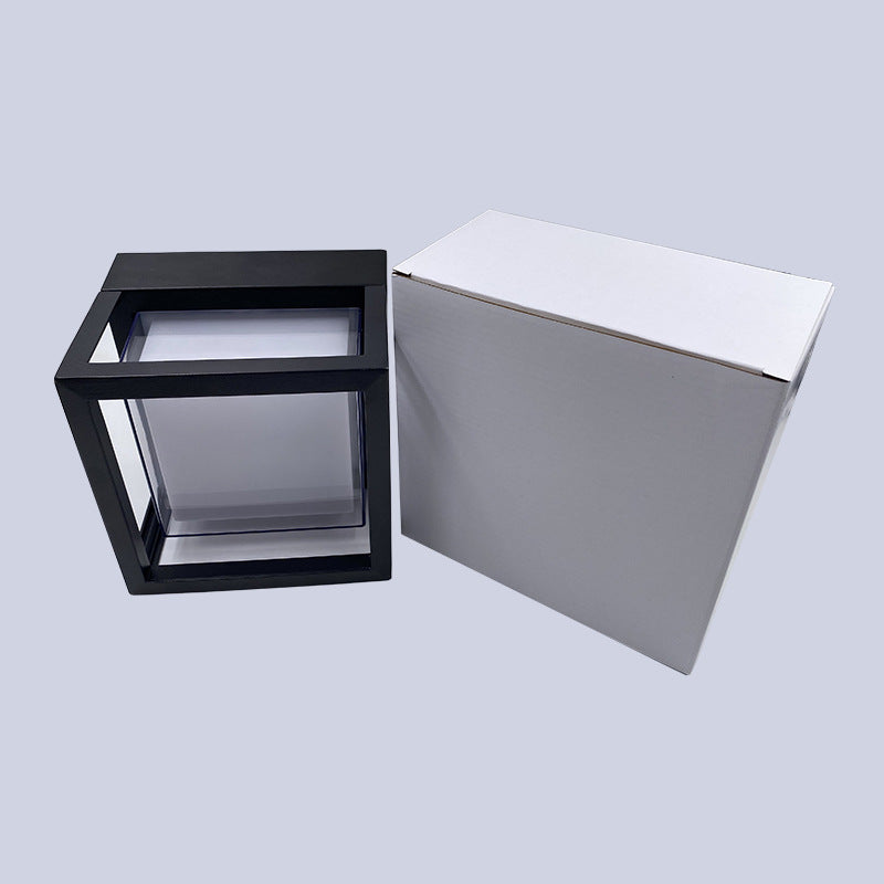 Modern Minimalist Waterproof Square Aluminum Acrylic LED Outdoor Wall Sconce Lamp For Garden