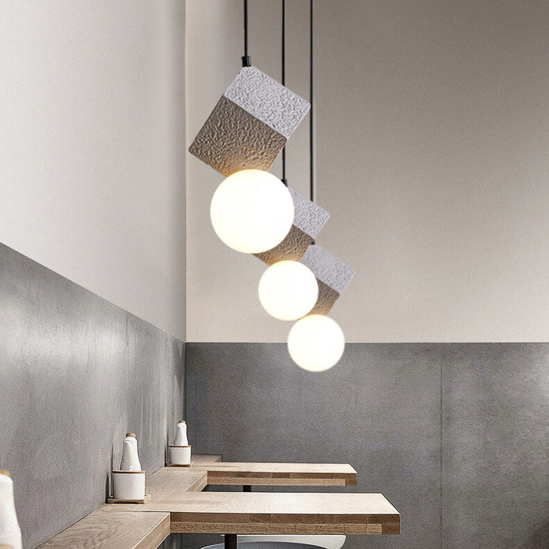 Nordic Minimalist Solid Color Resin 1-Light Pendant Light