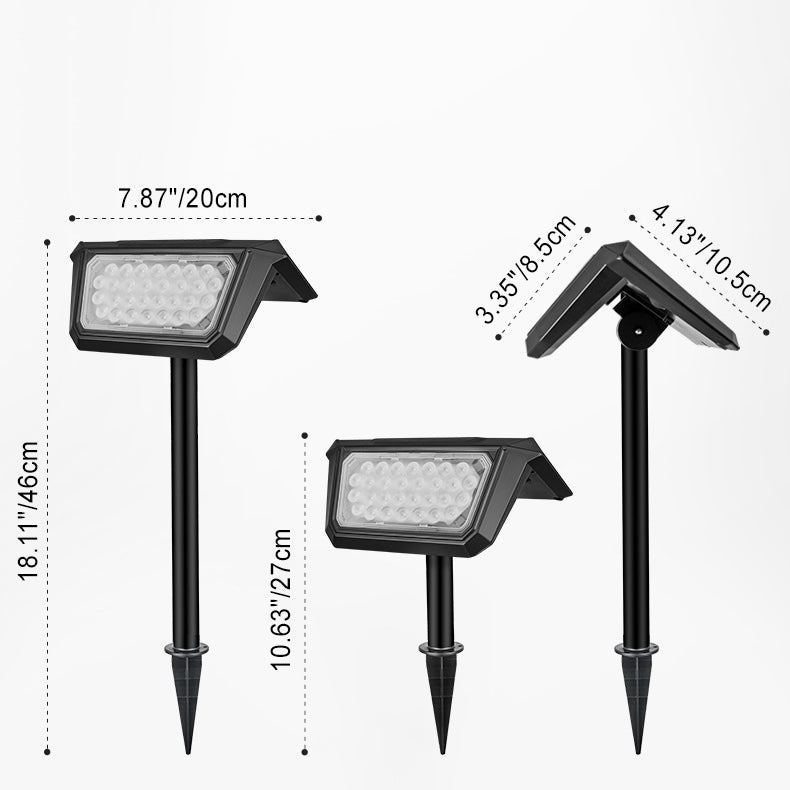 Contemporary Industrial ABS PC Solar Waterproof LED Lawn Insert Light For Outdoor Patio