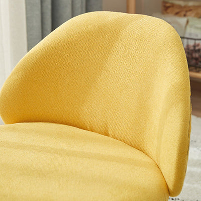 Contemporary Nordic Fabric Round Footstool Backrest For Entryways