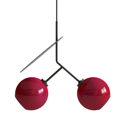 Modern Creative Cherry Glass Iron 1/2-Light Pendant Light