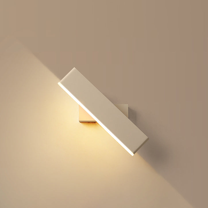 Modern Minimalist Acrylic Cuboid Iron LED Wall Sconce Lamp For Bedroom