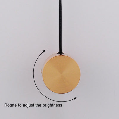 Contemporary Nordic Hardware Acrylic Rotatable Round Shade LED Wall Sconce Lamp For Living Room