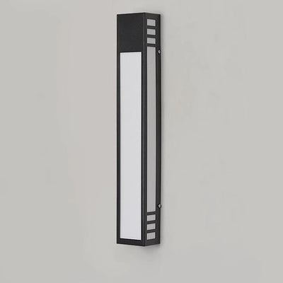 Contemporary Simplicity Stainless Steel Acrylic Column LED Waterproof Wall Sconce Lamp For Outdoor Patio