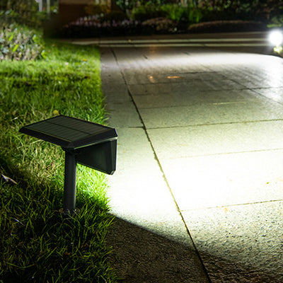 Contemporary Industrial ABS PC Solar Waterproof LED Lawn Insert Light For Outdoor Patio