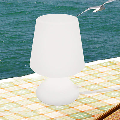 Modern Minimalist PE Cup Shape USB LED Table Lamp Night Light For Outdoor Patio