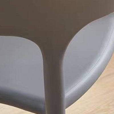 Modern Minimalist Cow Corner Square Plastic Dining Chair Backrest For Dining Room