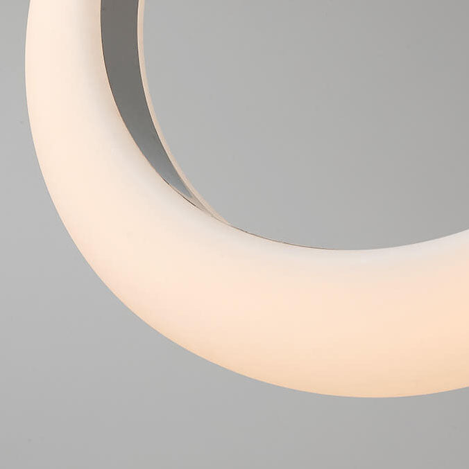 Modern Minimalist PE Circle Moon LED Pendant Light