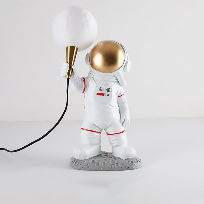 Contemporary Creative Resin ABS Astronaut 1-Light Table Lamp For Bedroom