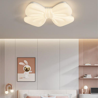 Contemporary Creative Acrylic Butterfly Shade Iron LED Flush Mount Ceiling Light For Living Room