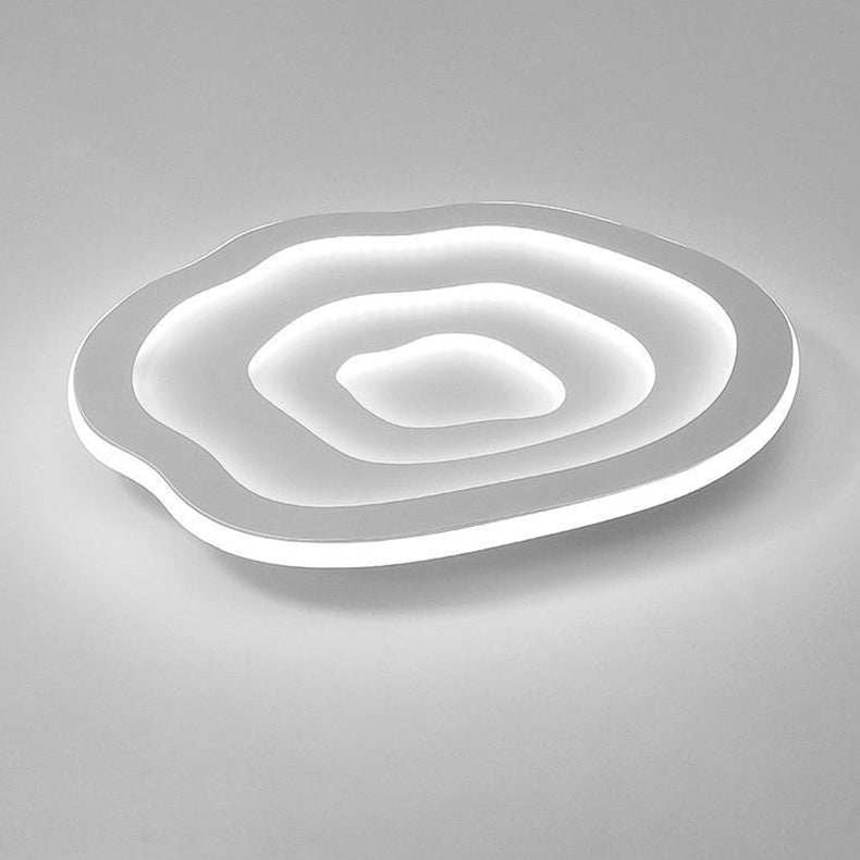 Modern Minimalist Multi-Layer Cloudy Iron Acrylic LED Flush Mount Ceiling Light For Living Room