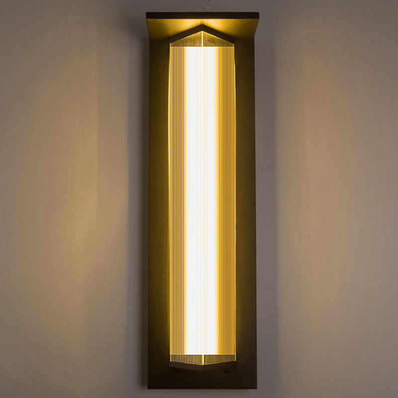 Contemporary Simplicity Stainless Steel Acrylic Shade LED Waterproof Wall Sconce Lamp For Outdoor Patio