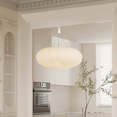 Modern Minimalist Acrylic Pumpkin Shade LED Pendant Light For Bedroom