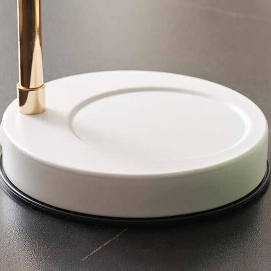 Lampe de table à cire fondue à 1 lumière avec abat-jour en verre conique en fer de simplicité contemporaine pour chambre 