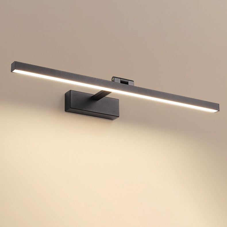 Modern Minimalist Long Iron Aluminum PC LED Vanity Light Wall Sconce Lamp For Bathroom