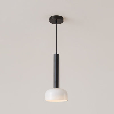 Lampe suspendue LED ronde en verre avec cadre en cuivre et minimaliste moderne, luminaire décoratif d'intérieur, idéal pour un salon