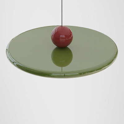 Soucoupe volante ronde scandinave contemporaine, suspension LED en fer acrylique pour salon 