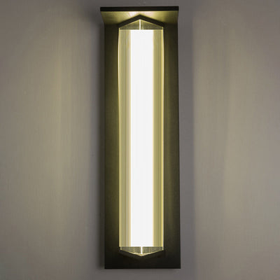 Contemporary Simplicity Stainless Steel Acrylic Shade LED Waterproof Wall Sconce Lamp For Outdoor Patio