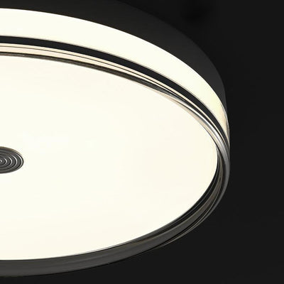 Modern Minimalist Acrylic Round Glass LED Flush Mount Ceiling Light For Bedroom