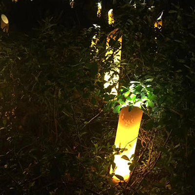 Contemporary Creative Waterproof Solar Resin Bamboo LED Landscape Lighting Outdoor Light For Garden