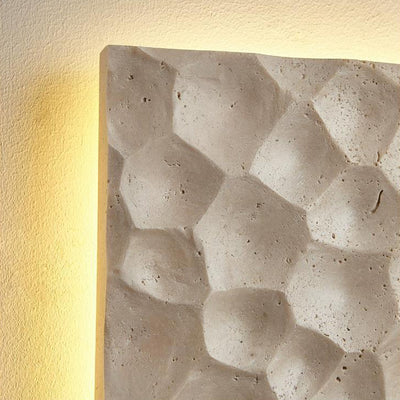 Contemporary Creative Stone Square LED Wall Sconce Lamp For Living Room