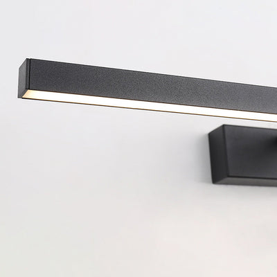 Modern Minimalist Long Iron Aluminum PC LED Vanity Light Wall Sconce Lamp For Bathroom