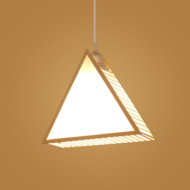 Traditional Chinese Bamboo Weaving Geometric Cage 1-Light Pendant Light For Living Room