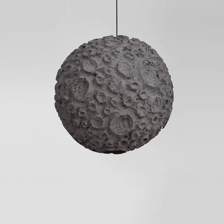 Contemporary Creative Irregular Porous Planet Shade 1-Light Pendant Light For Living Room